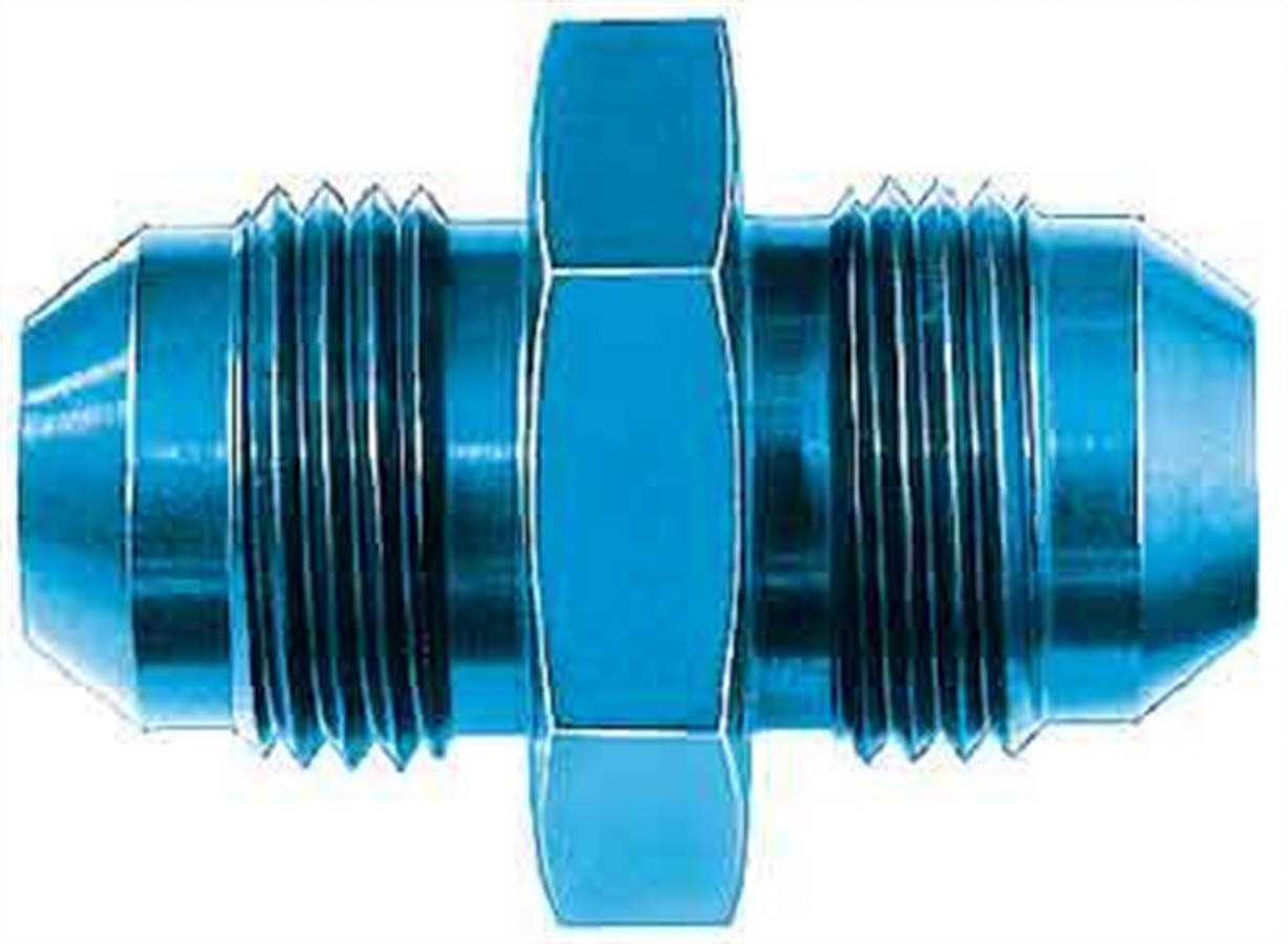 Aeroquip -8 AN Male Union Adapter Fitting Blue Aluminum FBM2053 Straight