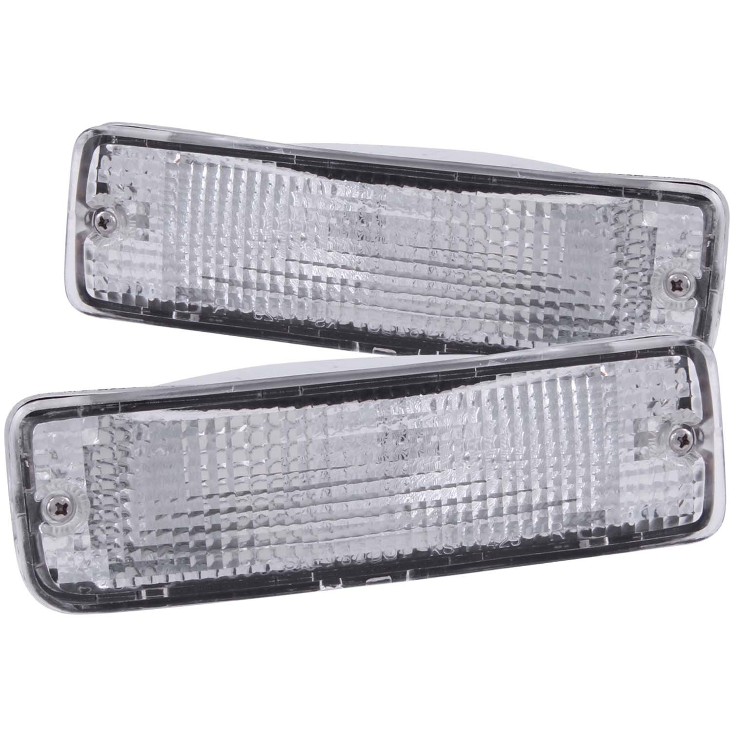 Anzo Euro Parking Lights Toyota Pickup 1989-1995 Clear Chrome Pair