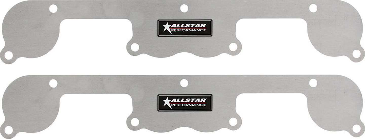Allstar Performance Small Block Chevy Exhaust Port Blockoff Plates Aluminum