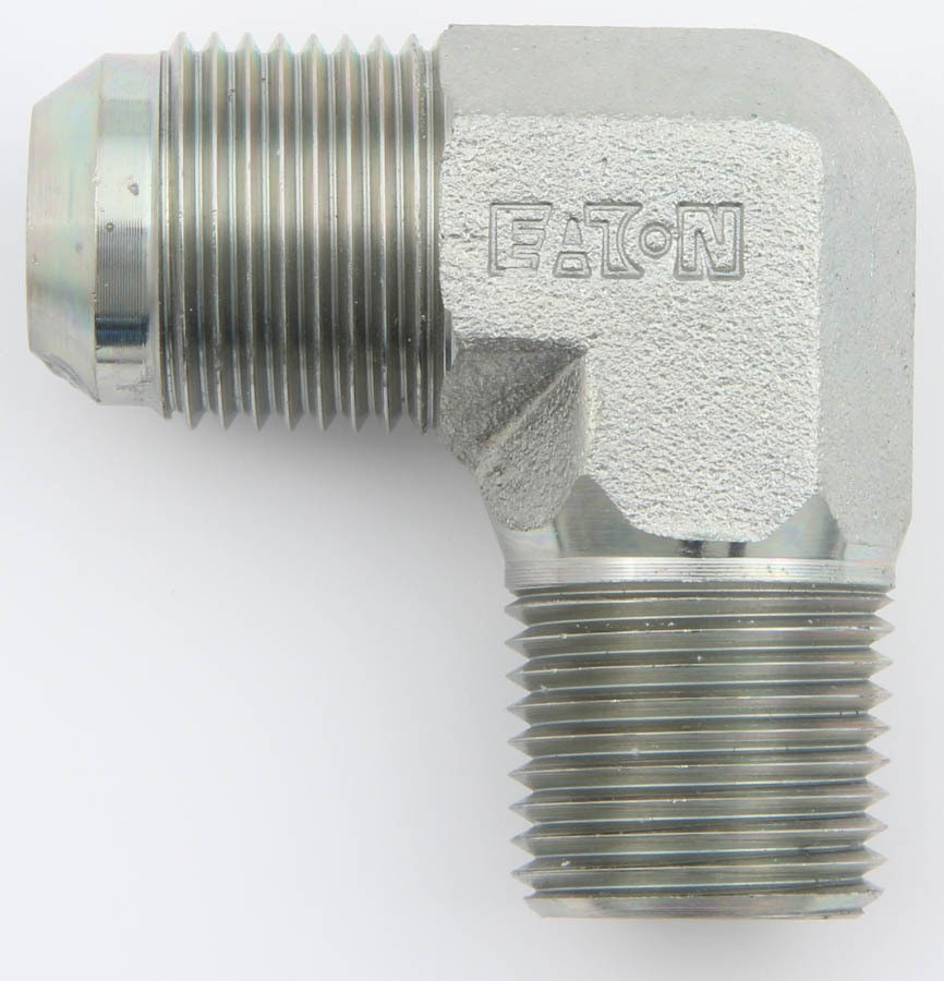 Aeroquip FCM2621 90 Degree 8 AN to 3/8 NPT Steel Male Elbow Fitting