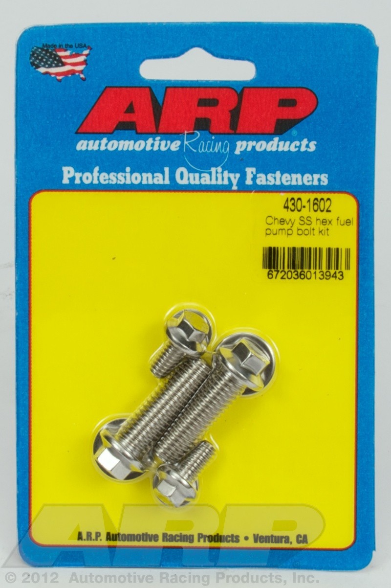 Arp 4301602 Stainless Steel Fuel Pump Bolt Kit Automotive Repair