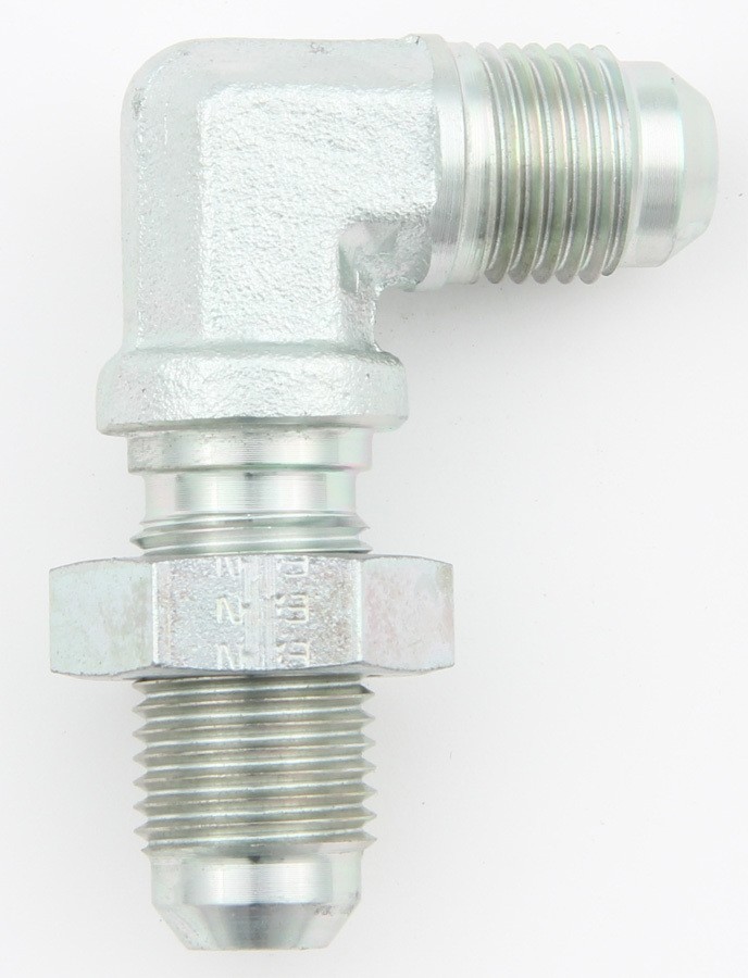 Aeroquip FCM2790 90 Degree 3 AN Bulkhead Male to Male Steel Fitting