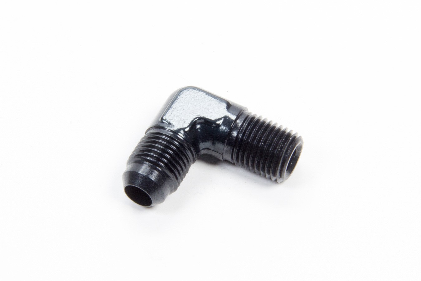AEROQUIP FCM5034 -6AN to 1/4 NPT 90° Male Adapter Aluminum Fitting