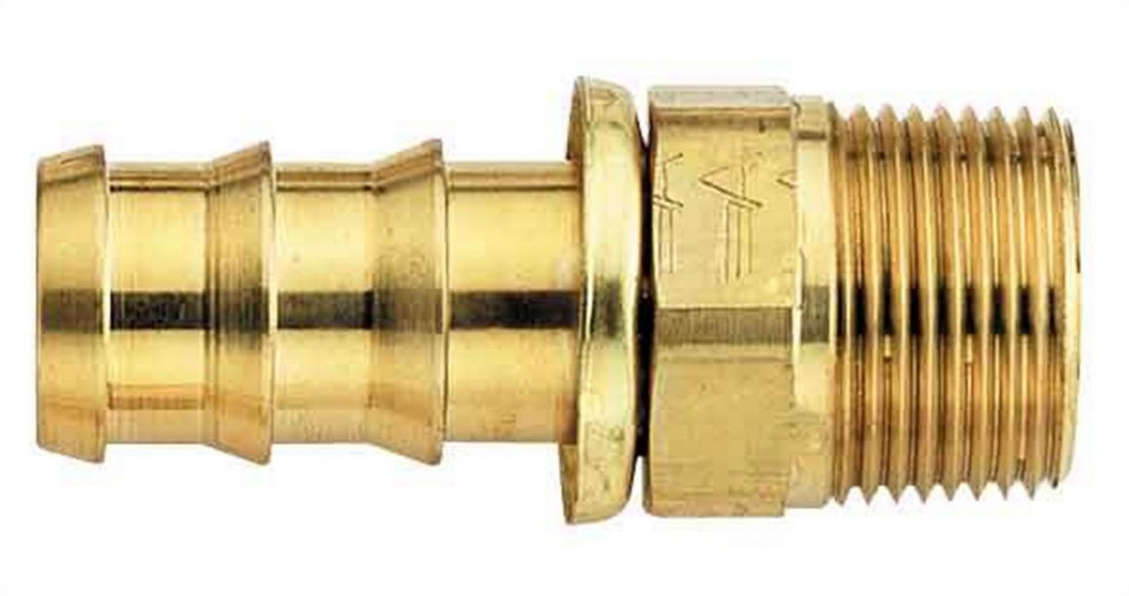 Aeroquip FBM1204 10AN Hose Barb to 1/2in NPT Male Brass Fitting