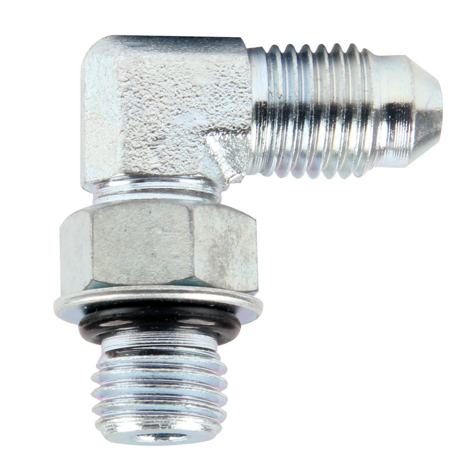 Allstar -4AN 90 Degree Male Fittings Pair Steel Adapter -4AN Male to Male