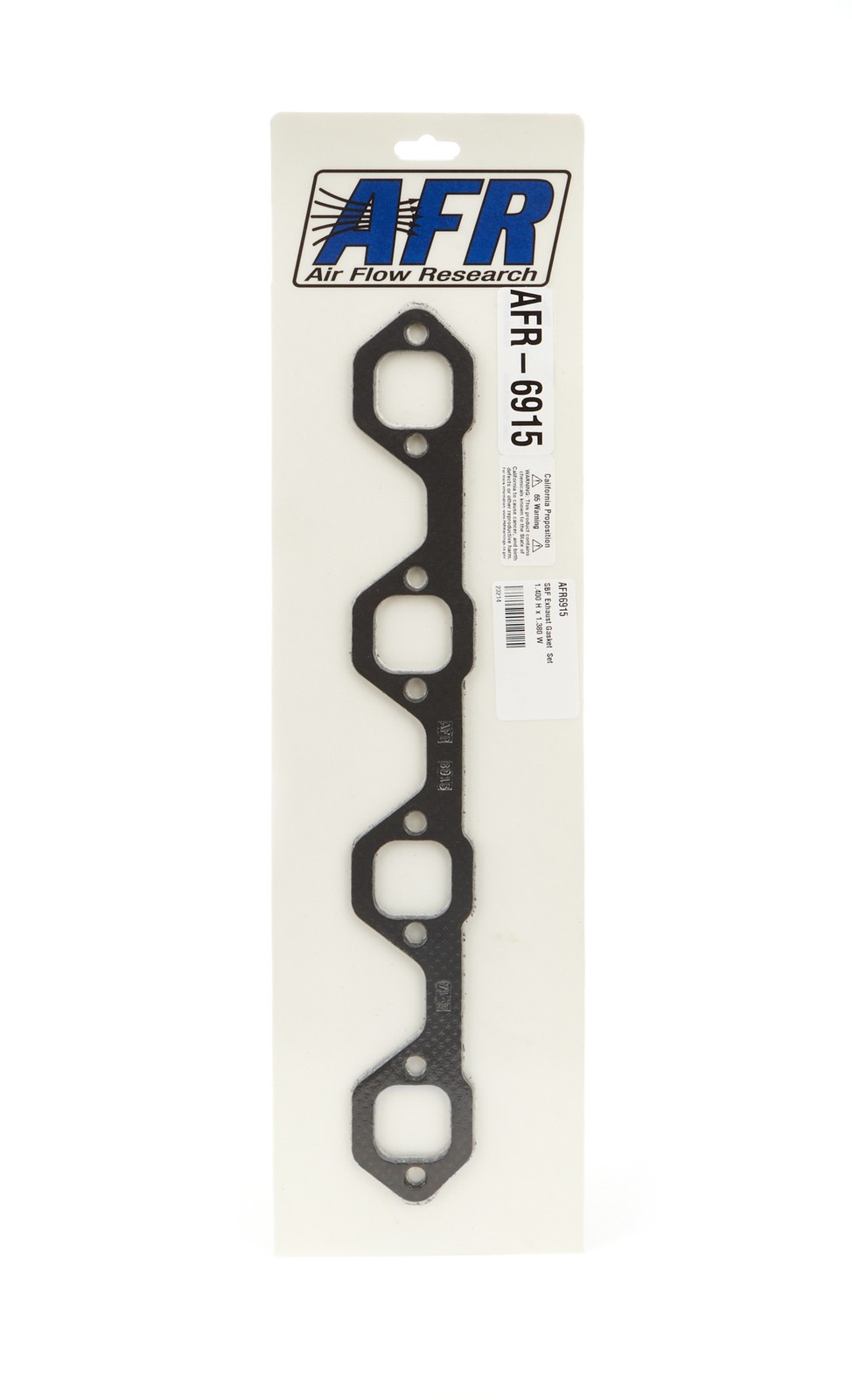 Air Flow Research SBF Exhaust Header Gasket Set 1.4 x 1.38 Inch Rectangle Port
