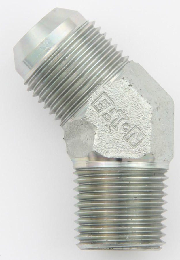 Aeroquip FCM2587 8AN Male to 1/4 NPT 45 Degree Steel Adapter Fitting