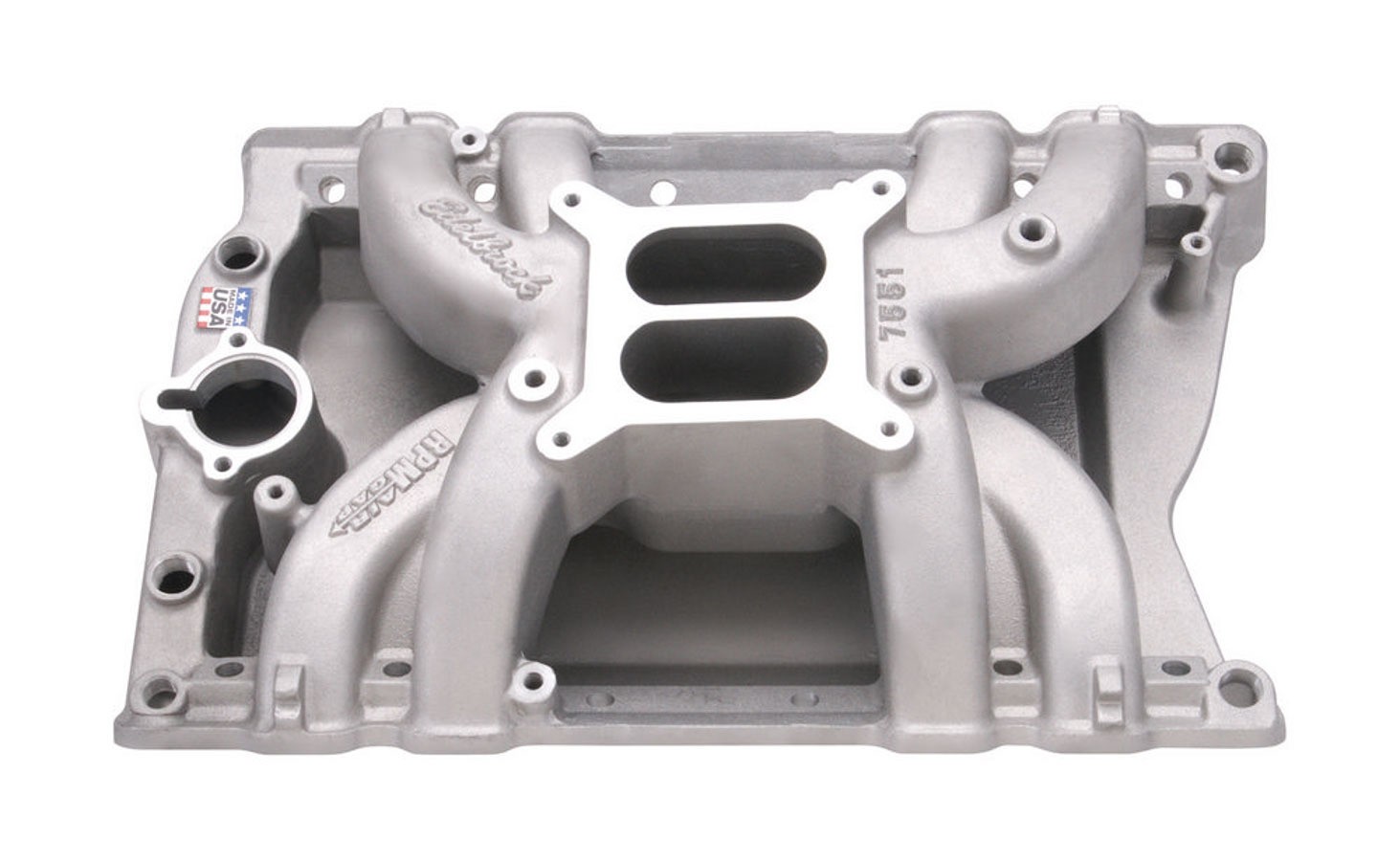 Edelbrock 7551 Intake Manifold For Oldsmobile 455 V8 RPM Air-Gap Dual Plane 4BBL