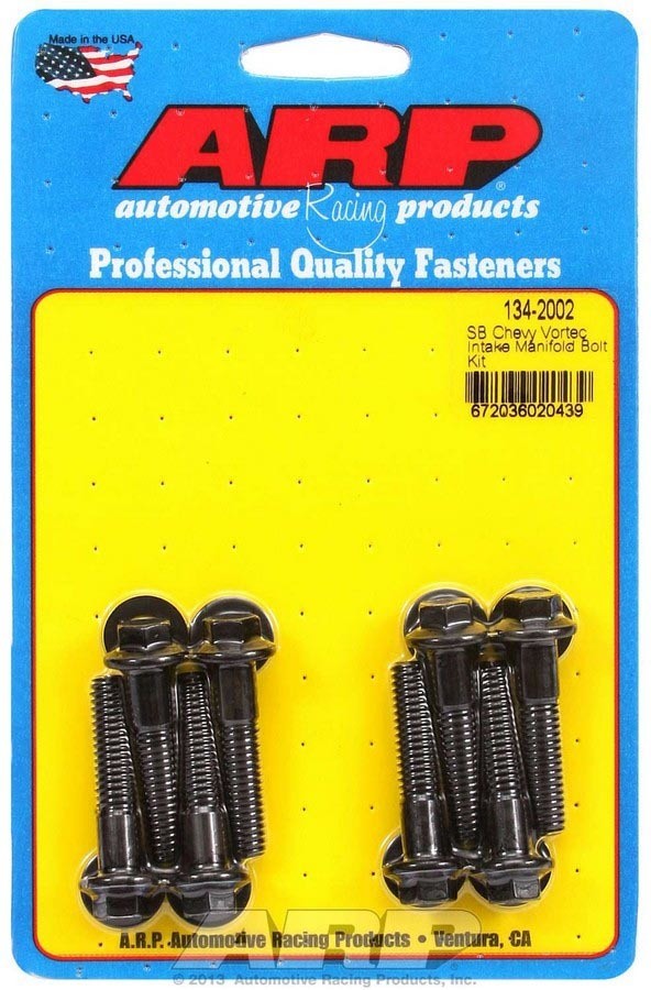 ARP 134-2002 Intake Manifold Bolt Kit FOR Small Block Chevy SBC Black Oxide 8-Pc