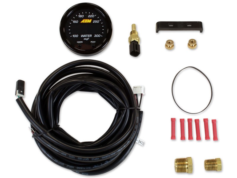 AEM X-Series Digital Water Oil Temp Gauge 100-300°F 30-0302 52mm