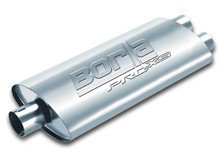 Borla PRO-XS Universal Muffler 3-Inlet/2.5-Inlet Dual Outlet Notched Design