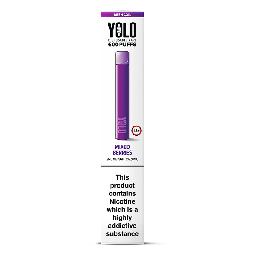 Yolo Bar M600 Mixed Berries 20mg