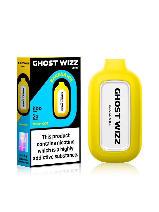 Vapes Bars Ghost Wizz Banana Ice 20mg