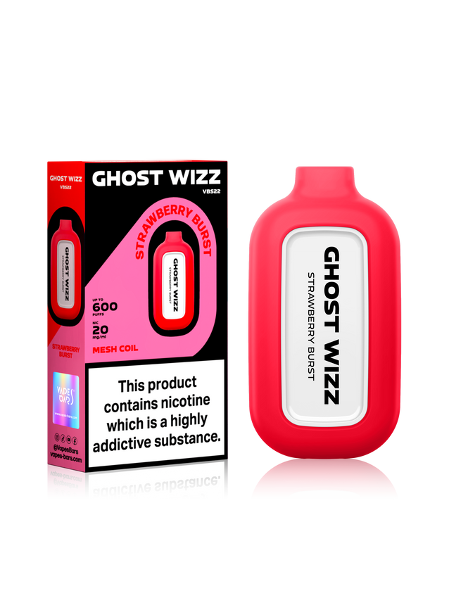 Vapes Bars Ghost Wizz Strawberry Burst 20mg