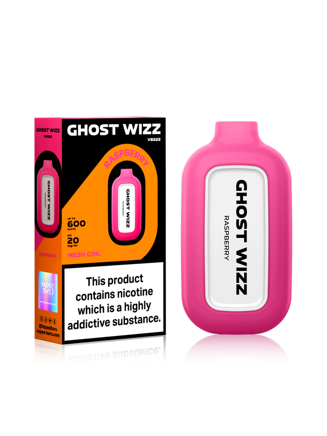 Vapes Bars Ghost Wizz Raspberry 20mg