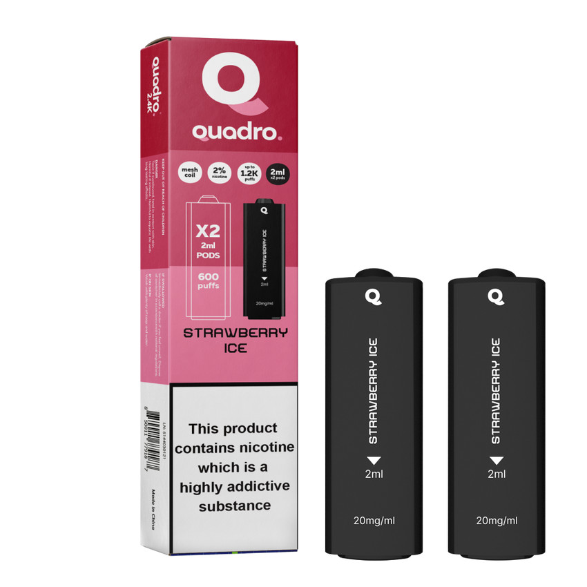 Quadro 2.4K Pods Strawberry Ice 20mg