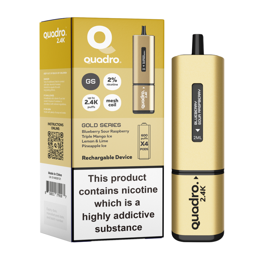 Quadro 2.4K Device Gold Series 20mg - Single Unit