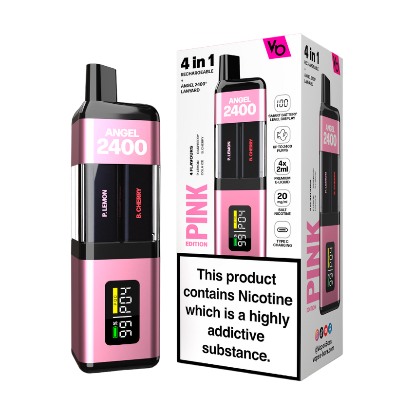 Vapes Bars Angel 2400 Pink Edition 20mg