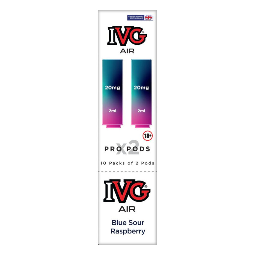  IVG Air Pro Pods Blue Sour Raspberry 2 Pack 