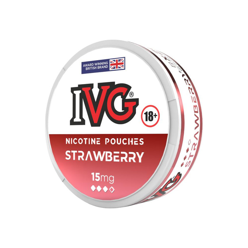  IVG Nicotine Pouches Strawberry 15mg 