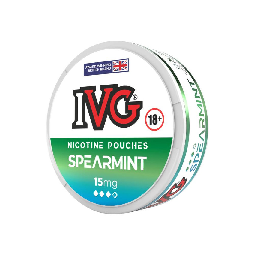  IVG Nicotine Pouches Spearmint 15mg 