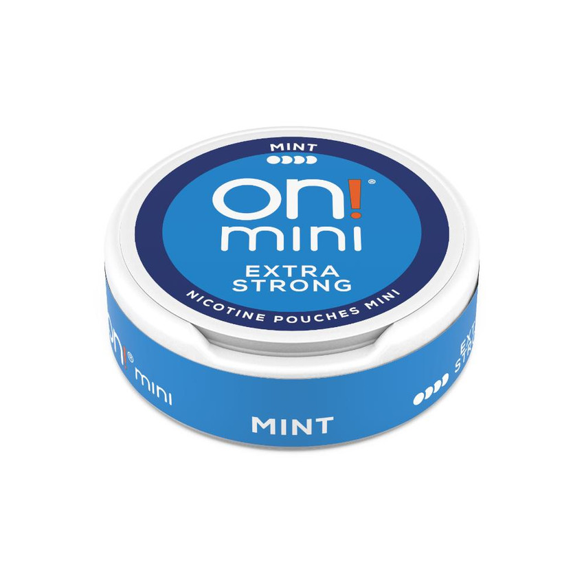  on!®mini Mint Extra Strong 9mg Round Can 