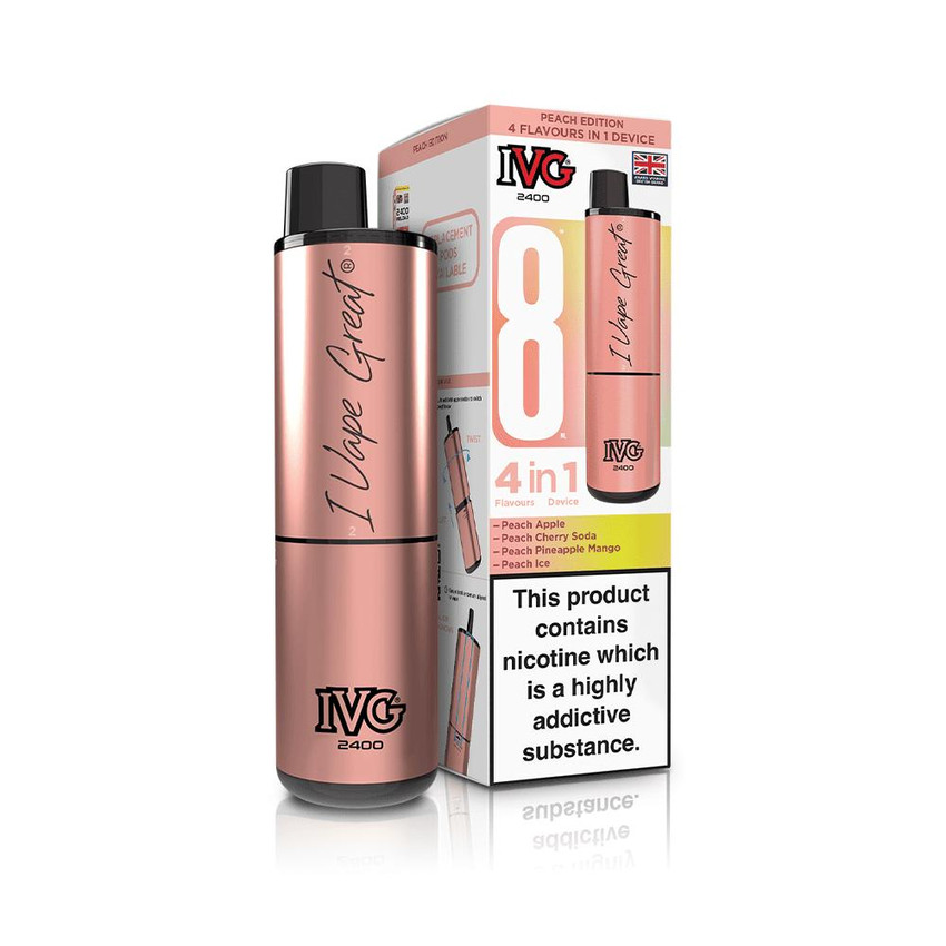  IVG 2400 Rechargeable Kit Peach Edition 
