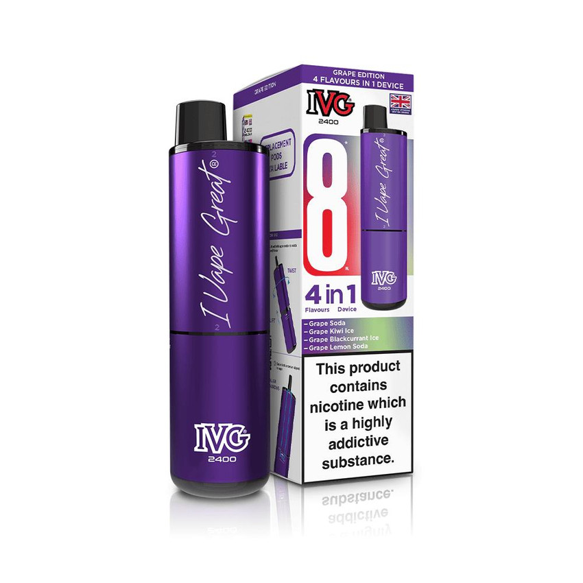  IVG 2400 Rechargeable Kit Grape Edition 
