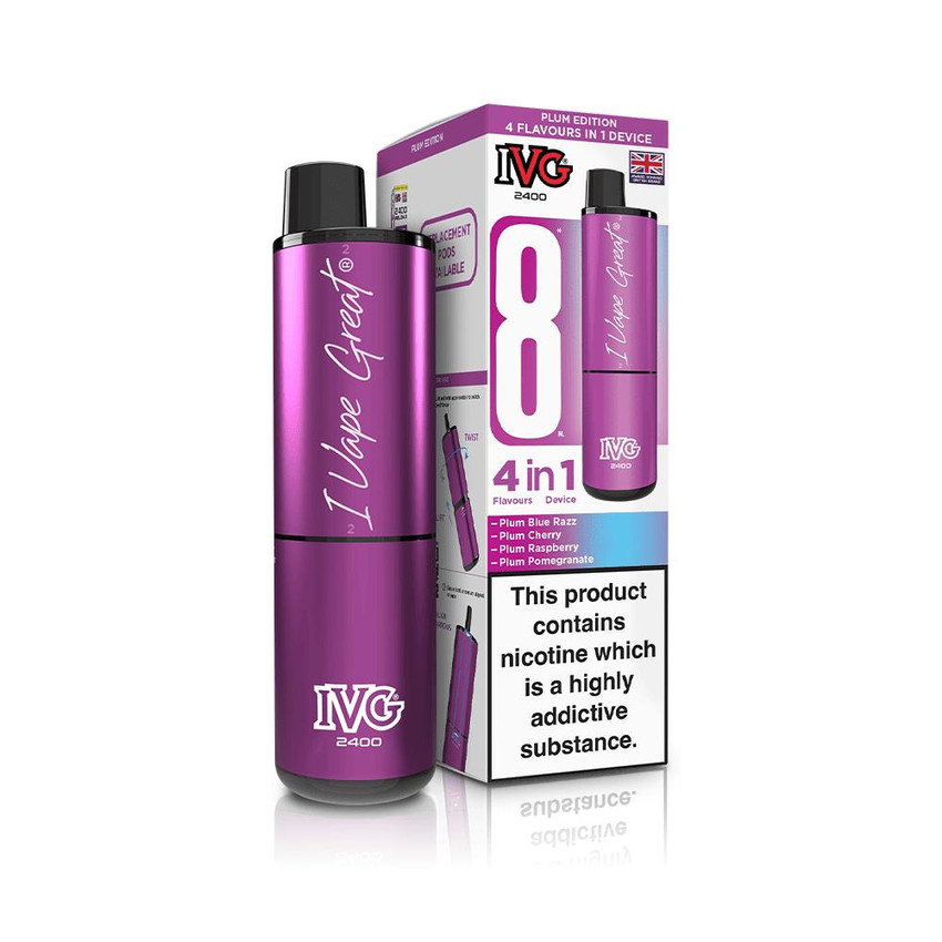  IVG 2400 Rechargeable Kit Plum Edition 