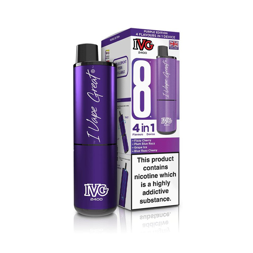  IVG 2400 Rechargeable Kit Purple Edition 