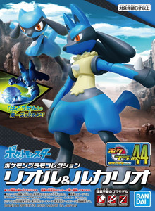 BANDAI POKEMON MODEL KIT RIOLU AND LUCARIO