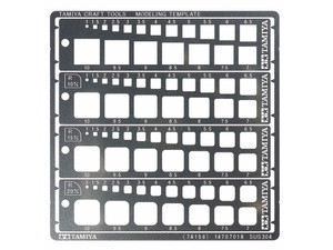 TAMIYA Modeling Template (Square, 1-10mm)