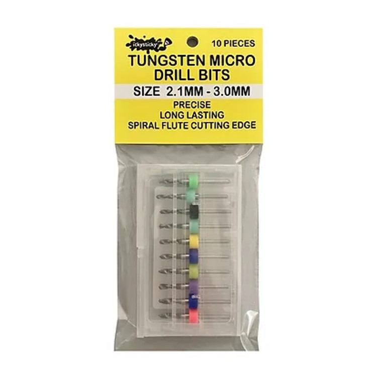 IckySticky Tungsten Micro Drill Bits 2.1MM - 3.0MM