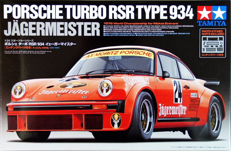 Tamiya 24328 Porsche Turbo RSR Type 934 Jagermeister 1/24 Scale Kit