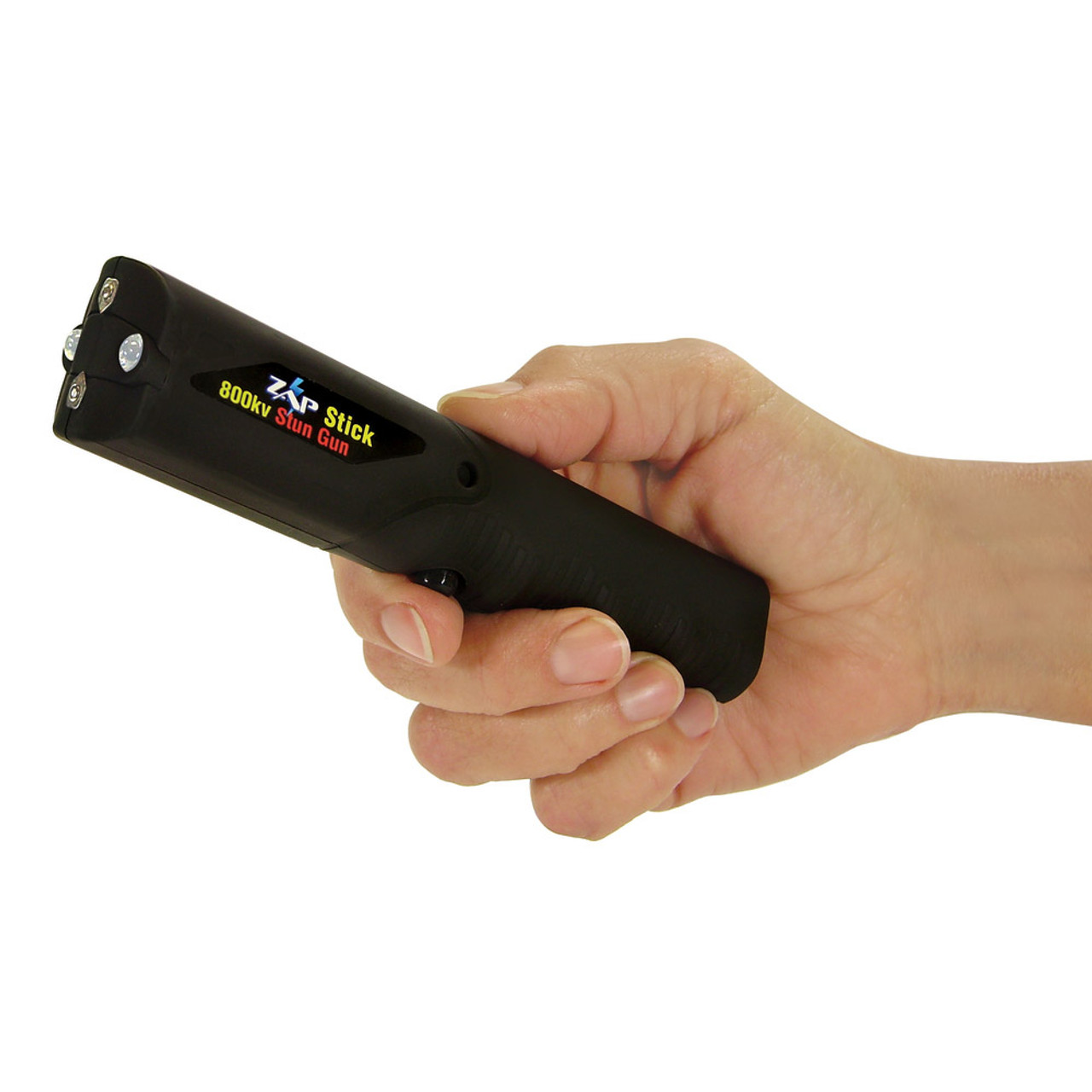 DZS Purple Slim Mini Rechargeable Stun Gun with LED Light-1I