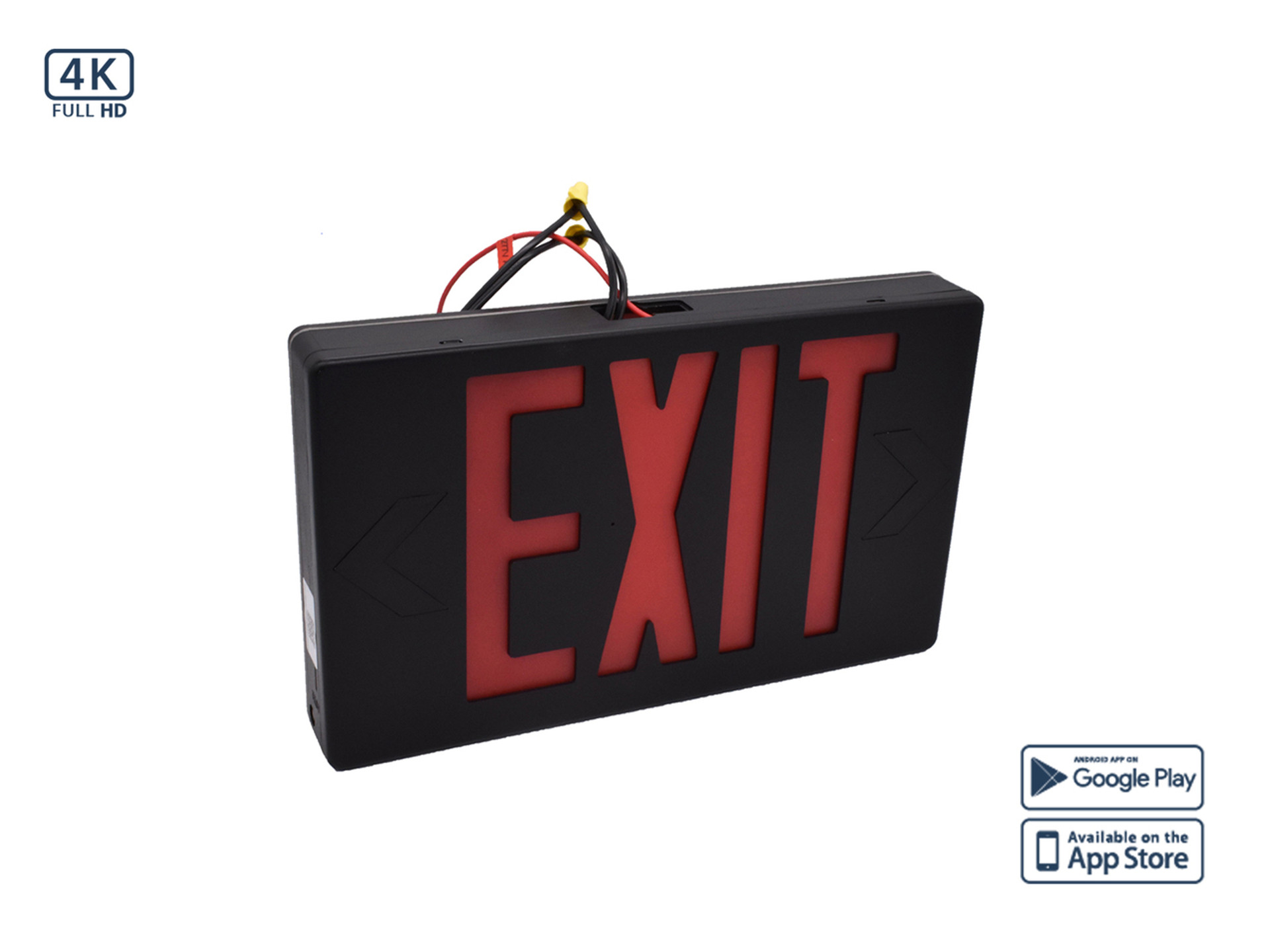 4K Exit Sign Hidden Camera with Night Vision Hidden Cameras