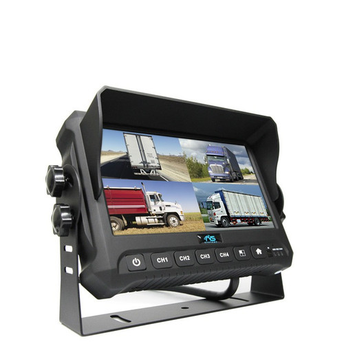 7&quot; Digital Quad View Color Monitor With Built-In DVR