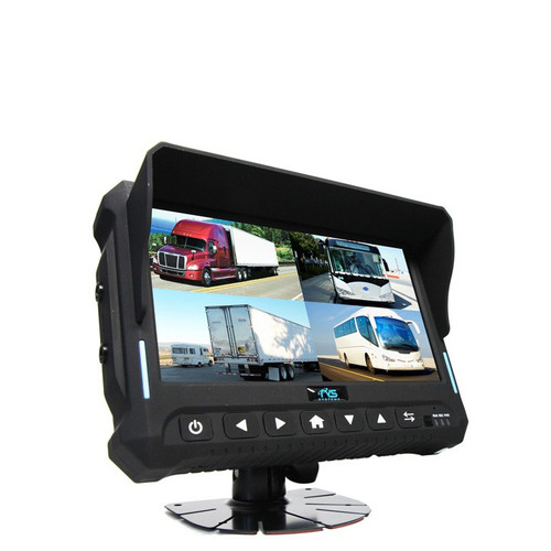 Wireless 7&quot;Quad View Monitor With Built-In DVR