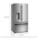 Kitchenaid® Counter-Depth French Door Refrigerator with Intelligent Auto Fill KRFC536SPS