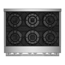 Jennair® 36" RISE™ Gas Professional-Style Range JGRP436HL