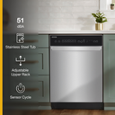 Whirlpool® Quiet Dishwasher with Stainless Steel Tub WDF550SAHS