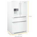 Whirlpool® 36-Inch Wide French Door Refrigerator - 25 cu. ft. WRX735SDHW