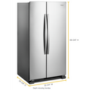Whirlpool® 33-inch Wide Side-by-Side Refrigerator - 22 cu. ft. WRS312SNHM
