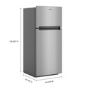Whirlpool® 28-inch Wide Top-Freezer Refrigerator - 16.3 Cu. Ft. WRTX5028PM