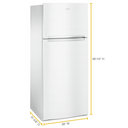 Whirlpool® 28-inch Wide Refrigerator Compatible With The EZ Connect Icemaker Kit – 18 Cu. Ft. WRT518SZFW