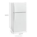 Whirlpool® 30-inch Wide Top Freezer Refrigerator - 18 cu. ft. WRT318FZDW