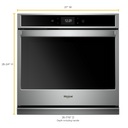 Whirlpool® 4.3 cu. ft. Smart Single Convection Wall Oven with Air Fry, when Connected WOS72EC7HS