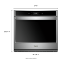 Whirlpool® 4.3 cu. ft. Smart Single Convection Wall Oven with Air Fry, when Connected WOS72EC7HS