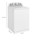 4.4–4.5 Cu. Ft. Whirlpool® Top Load Washer with Removable Agitator WTW4957PW