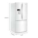 Whirlpool® 30-inch Wide French Door Refrigerator - 20 cu. ft. WRF560SEHW